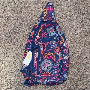 Vera Bradley Iconic Sling Backpack Dragon Fruit Floral